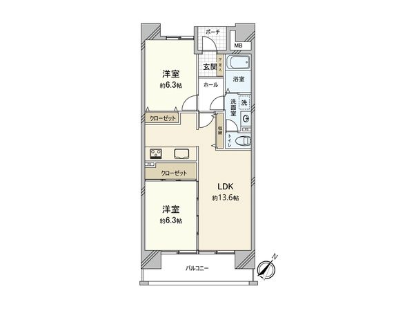 アーベインルネス諸岡壱号棟 間取図(平面図) アーベインルネス諸岡壱号棟 間取図(平面図)