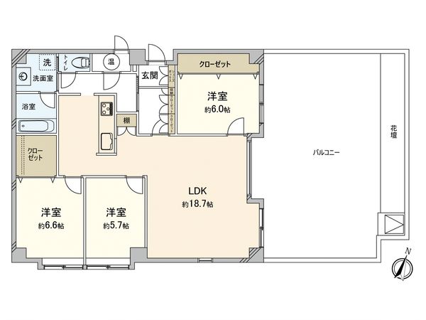 ダイカンプラザ・ロワール寺塚 間取図(平面図) ダイカンプラザ・ロワール寺塚 間取図(平面図)