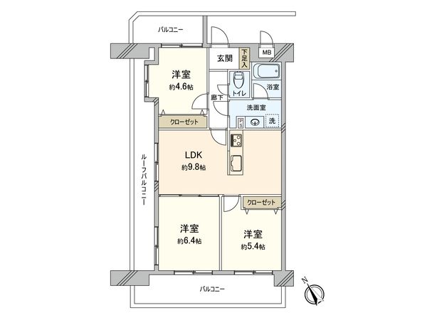 エンゼルハイム井尻第2 間取図(平面図)