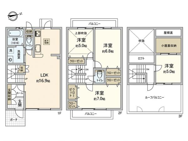 モントーレ長住クロッシング 間取図(平面図)