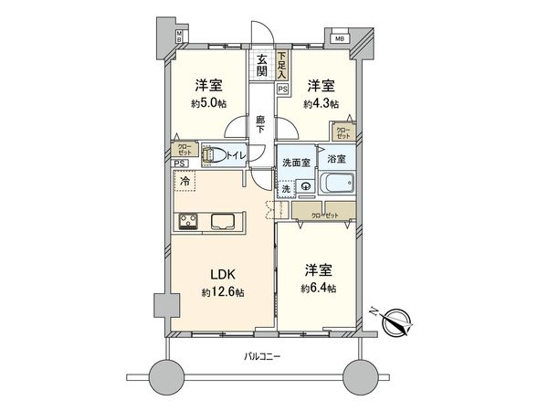 シティライフ筑紫通博多 間取図(平面図) シティライフ筑紫通博多 間取図(平面図)