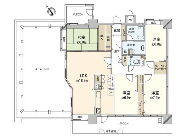 アプローズ筑紫丘南 間取図(平面図)