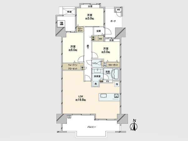 エイルマンション清水 間取図