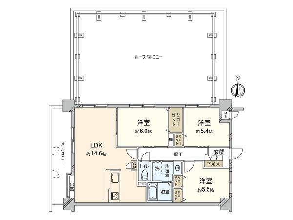 ホルトハイム花畑Ⅱ 間取図(平面図) ホルトハイム花畑Ⅱ 間取図(平面図)