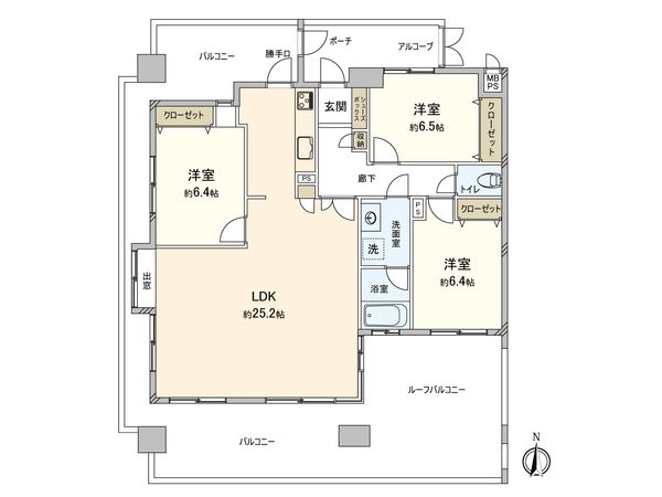 皐月マンション高宮南 間取図(平面図) 皐月マンション高宮南 間取図(平面図)