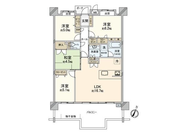 アーバンパレス老司テラス 間取図(平面図) アーバンパレス老司テラス 間取図(平面図)