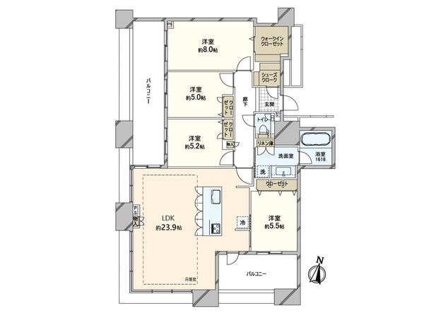 アイランドシティオーシャン&フォレストタワーレジデンス WEST 間取図(平面図) アイランドシティオーシャン&フォレストタワーレジデンス WEST 間取図(平面図)