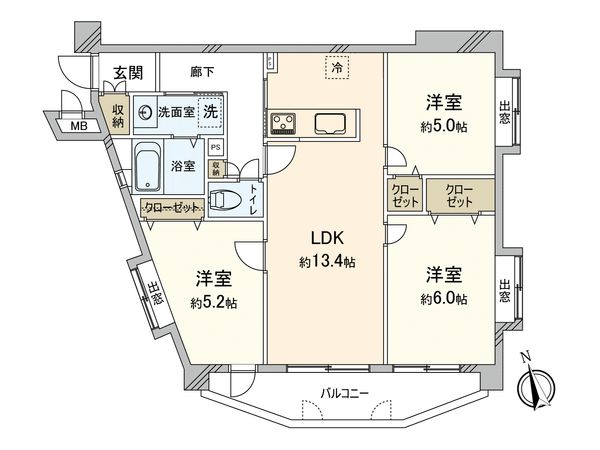 ロマネスク大橋サンキエーム 間取図(平面図) ロマネスク大橋サンキエーム 間取図(平面図)