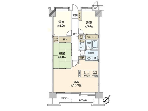 ダイアパレス大橋南 弐番館 間取図(平面図) ダイアパレス大橋南 弐番館 間取図(平面図)