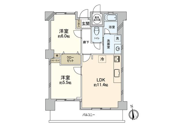ロワールマンション西大橋Ⅱ 間取図(平面図) 間取図(平面図)