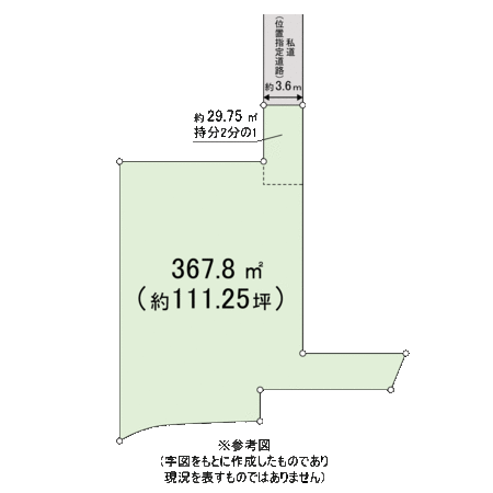 熊本市中央区新大江３丁目　売地 地形図
