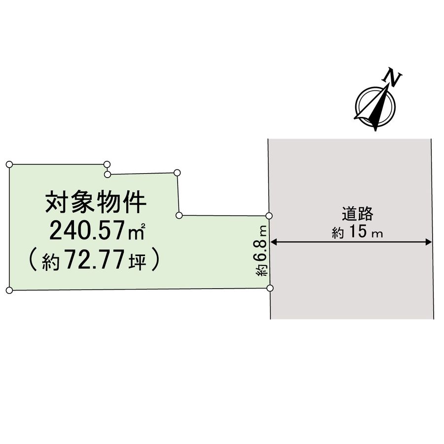 熊本市中央区水前寺1丁目 区画図 区画図