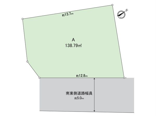 刈谷市泉田町北中浜 A区画 区画図