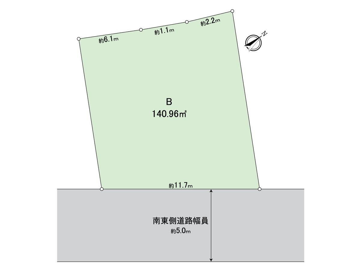 刈谷市泉田町北中浜 B区画 区画図 区画図