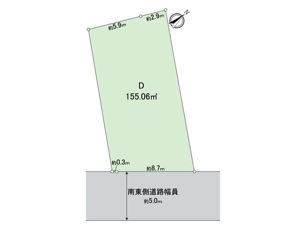 刈谷市泉田町北中浜 D区画 区画図 刈谷市泉田町北中浜 D区画 区画図