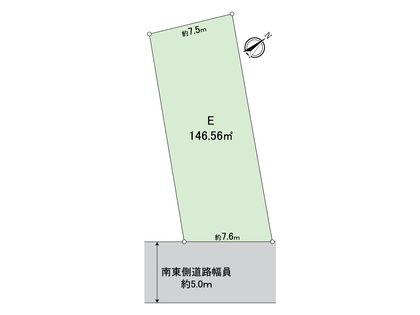 刈谷市泉田町北中浜 E区画 区画図