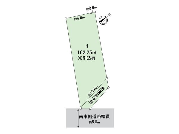 刈谷市泉田町北中浜 H区画 区画図 刈谷市泉田町北中浜 H区画 区画図