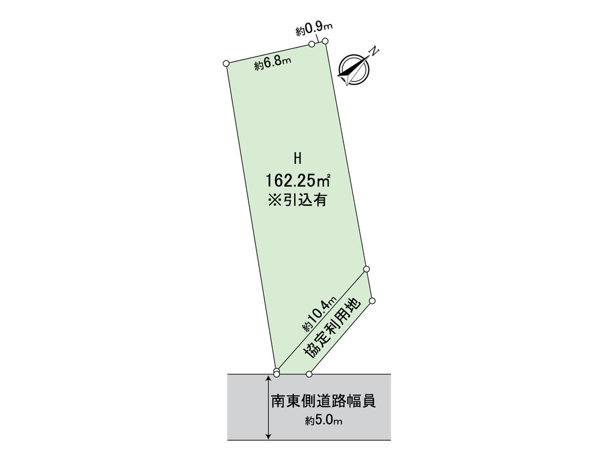 刈谷市泉田町北中浜 H区画 区画図 区画図