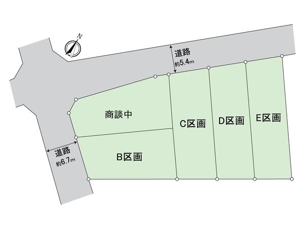 刈谷市井ケ谷町松根 土地D区画 区画図 刈谷市井ケ谷町松根 土地D区画 区画図
