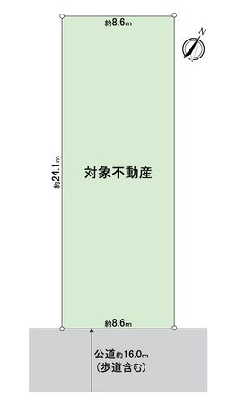 刈谷市板倉町1丁目 土地 区画図 区画図