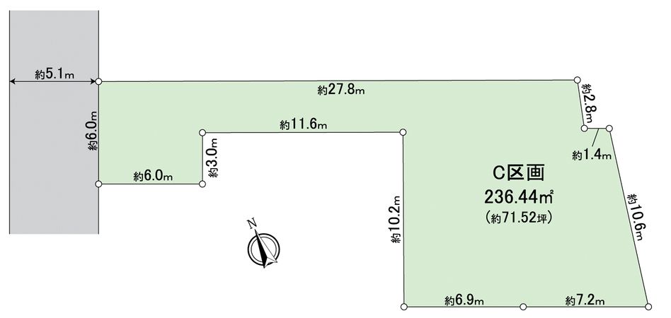 碧南市荒子町4丁目 C区画 区画図