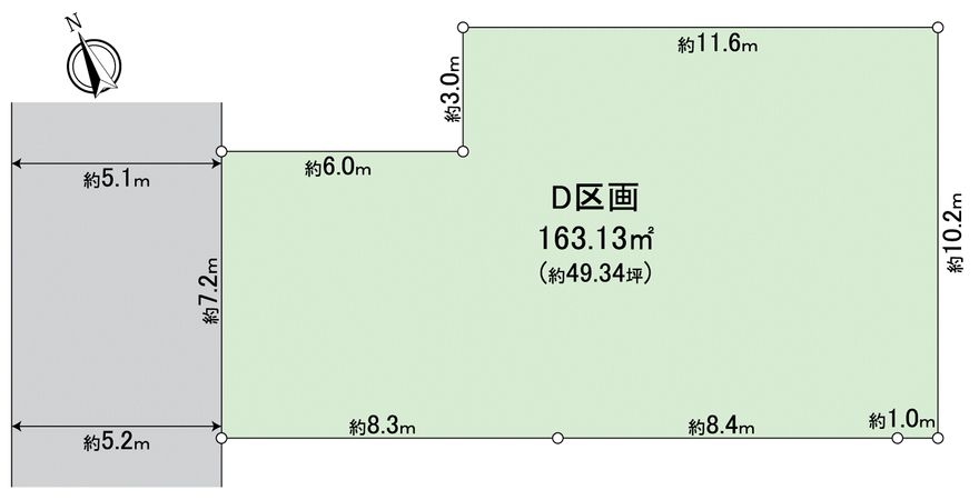 碧南市荒子町4丁目 D区画 区画図