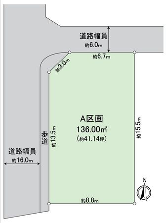 知立市昭和3丁目 A区画 区画図 区画図