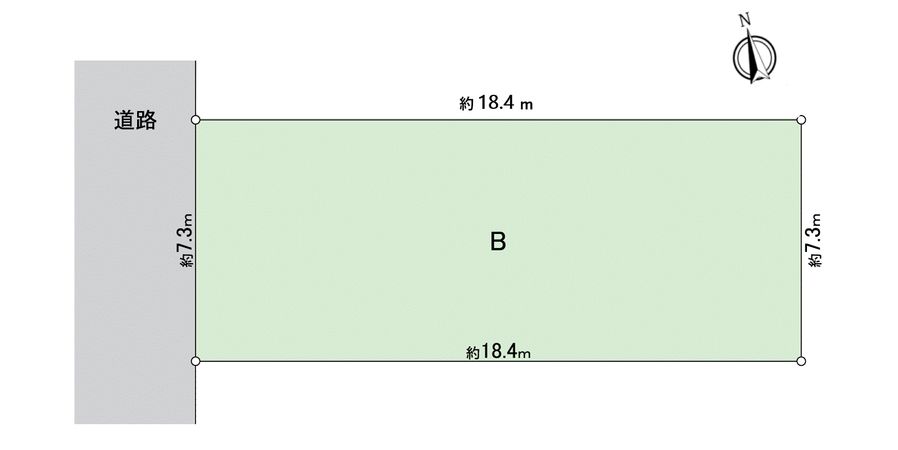 高浜市八幡町6丁目 B区画 地形図