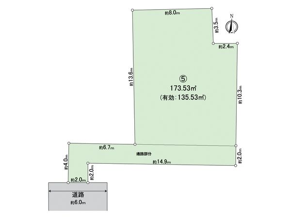 大府市横根町石丸 5区画 区画図 大府市横根町石丸 5区画 区画図