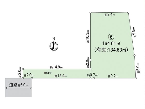 大府市横根町石丸 6区画 区画図 大府市横根町石丸 6区画 区画図