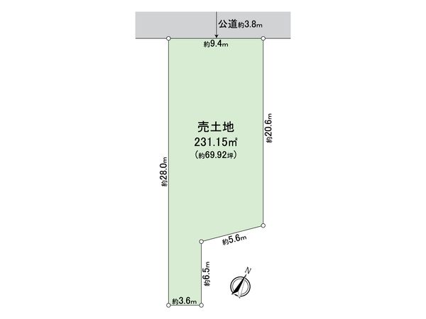 刈谷市寺横町5丁目 土地 区画図 刈谷市寺横町5丁目 土地 区画図