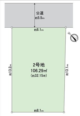 刈谷市野田町西田 2号地 区画図 刈谷市野田町西田 2号地 区画図