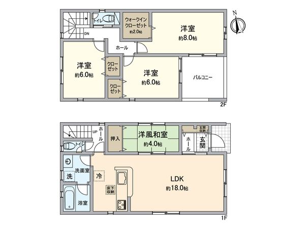 高浜市八幡町1丁目 4号棟 間取図(平面図)