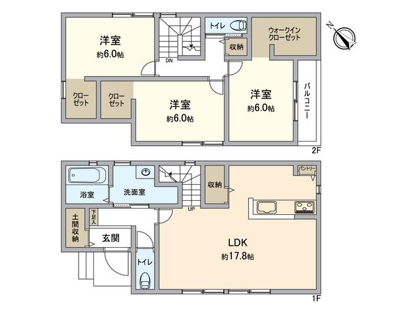 高浜市湯山町4丁目 A棟 間取図(平面図) 高浜市湯山町4丁目 A棟 間取図(平面図)