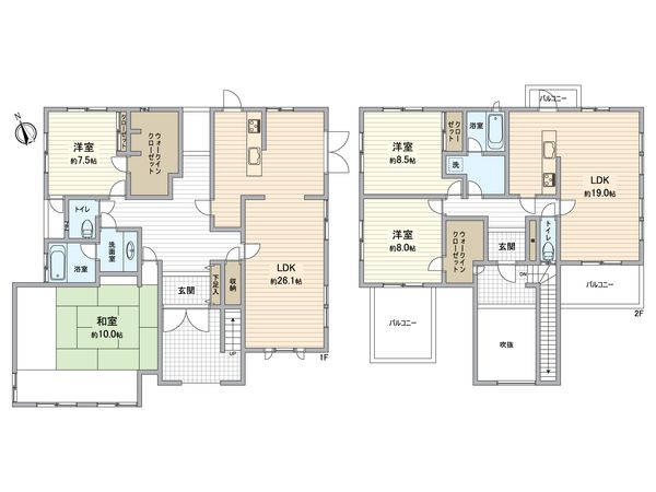 豊田市大島町豊 戸建 間取図(平面図)
