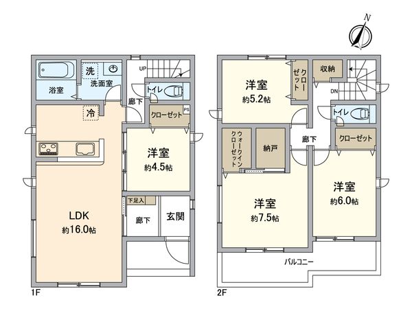 高浜市沢渡町三丁目 新築戸建 3号棟 間取図(平面図)
