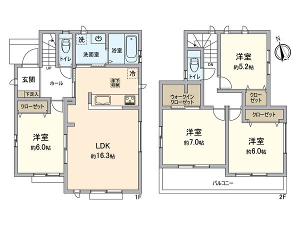 知立市桜木町桜木 新築戸建 間取図(平面図) 知立市桜木町桜木 新築戸建 間取図(平面図)