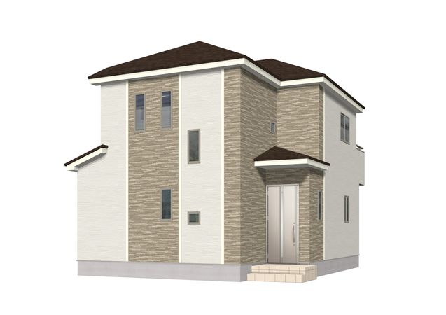 知立市桜木町桜木 新築戸建 外観パース図 知立市桜木町桜木 新築戸建 外観パース図