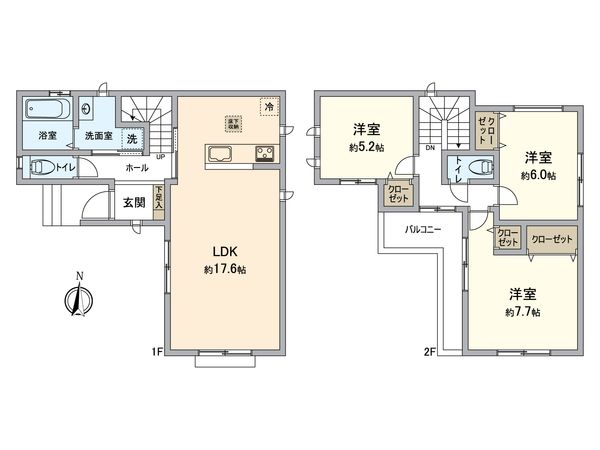 知立市昭和5丁目 間取図(平面図) 知立市昭和5丁目 間取図(平面図)
