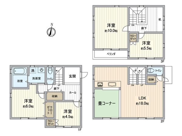 刈谷市半城土中町3丁目 戸建 間取図(平面図) 間取図(平面図)
