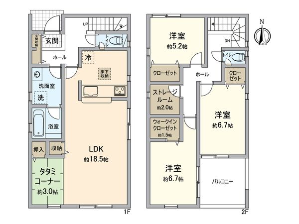 高浜市稗田町五丁目 1号棟 間取図(平面図) 高浜市稗田町五丁目 1号棟 間取図(平面図)