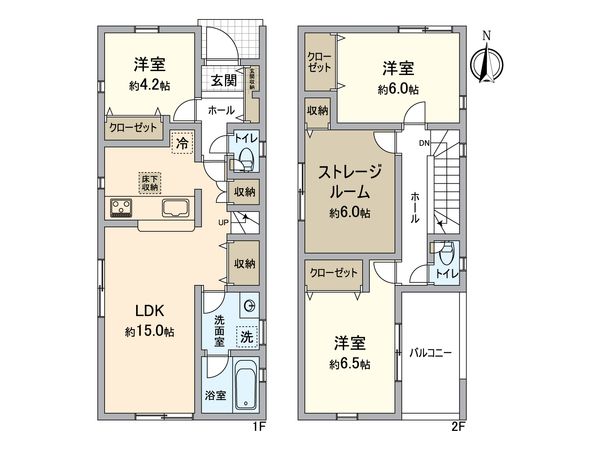 高浜市稗田町五丁目 3号棟 間取図(平面図) 高浜市稗田町五丁目 3号棟 間取図(平面図)