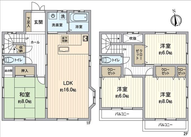 知立市八橋町神戸 間取図(平面図) 知立市八橋町神戸 間取図(平面図)