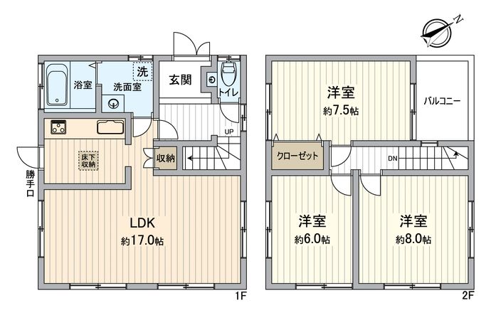 高浜市八幡町2丁目 間取図(平面図)