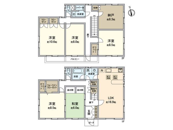 刈谷市高津波町1丁目 戸建 間取図(平面図) 刈谷市高津波町1丁目 戸建 間取図(平面図)