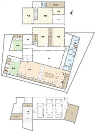 名古屋市名東区山の手2丁目 戸建 間取図(平面図) 名古屋市名東区山の手2丁目 戸建 間取図(平面図)