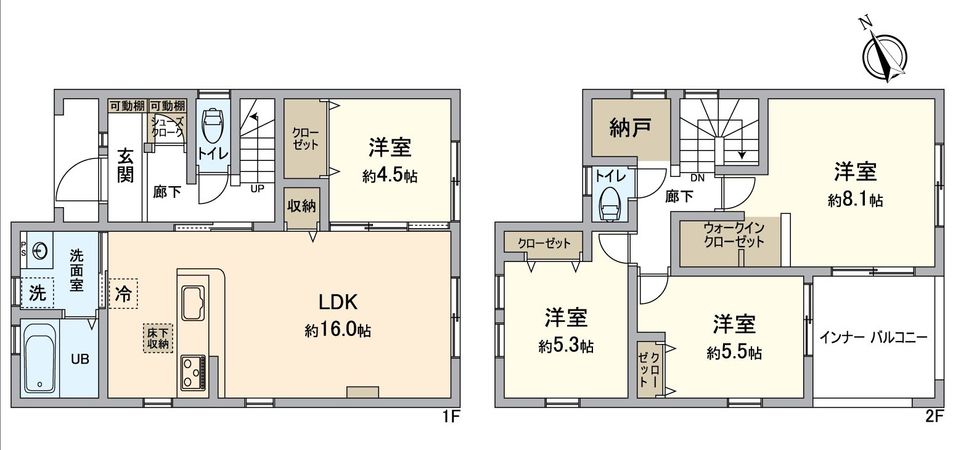 高浜市神明町6丁目 戸建 間取図(平面図) 高浜市神明町6丁目 戸建 間取図(平面図)