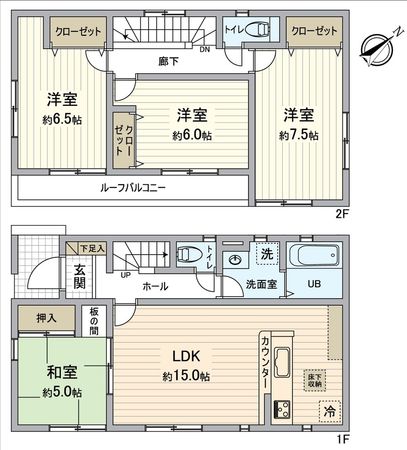 高浜市湯山町3丁目 間取図(平面図)
