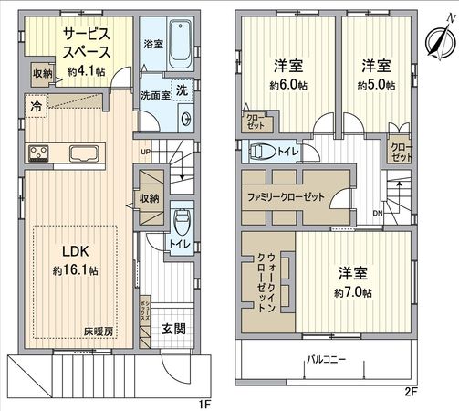 刈谷市富士見町3丁目 3号棟 間取図(平面図) 刈谷市富士見町3丁目 3号棟 間取図(平面図)