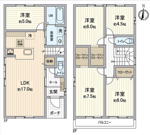 刈谷市泉田町大久屋 1号棟 間取図(平面図) 刈谷市泉田町大久屋 1号棟 間取図(平面図)